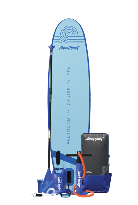 Pacchetto tavola gonfiabile Aquaplanet ALLROUND TEN 10' - blu