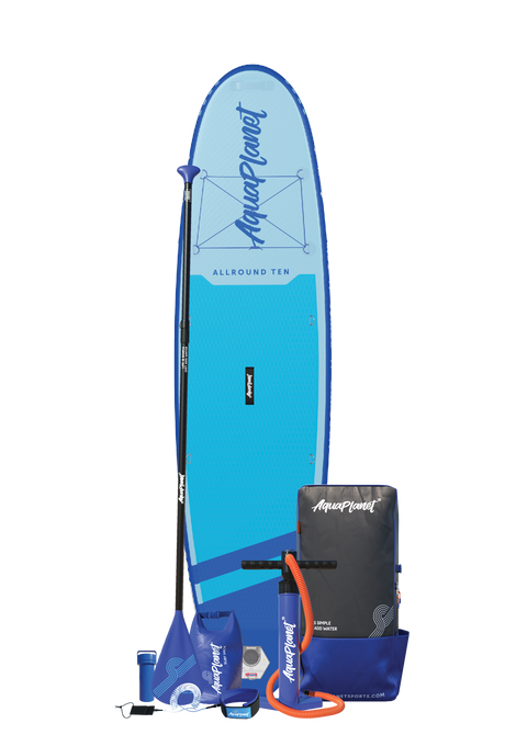 Pacchetto tavola gonfiabile Aquaplanet ALLROUND TEN 10' - blu