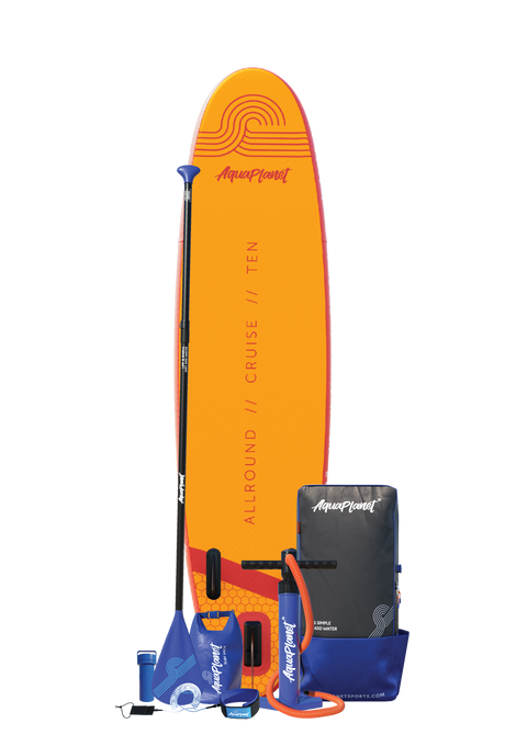Pacchetto tavola gonfiabile Aquaplanet ALLROUND TEN 10' - arancione