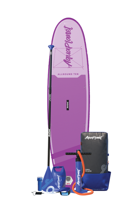 Pacchetto tavola gonfiabile Aquaplanet ALLROUND TEN 10' - viola