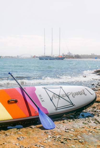 Pacchetto Paddle Board gonfiabile Aquaplanet MAX 10'6″ - Arcobaleno