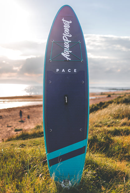 Aquaplanet PACE 10'6″ Pacchetto Paddle Board Gonfiabile - Teal/Mezzanotte
