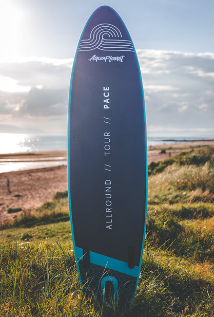 Aquaplanet PACE 10'6″ Pacchetto Paddle Board Gonfiabile - Teal/Mezzanotte