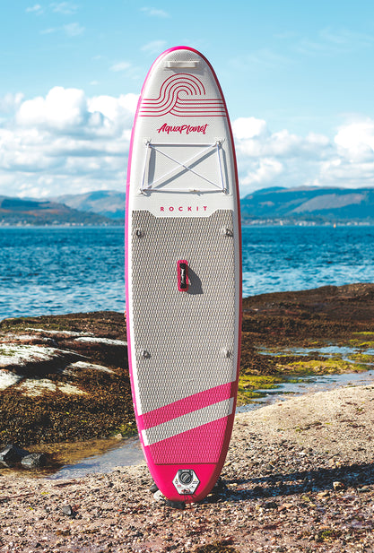 Pacchetto tavola da paddle gonfiabile Aquaplanet ROCKIT 10'2" - rosa